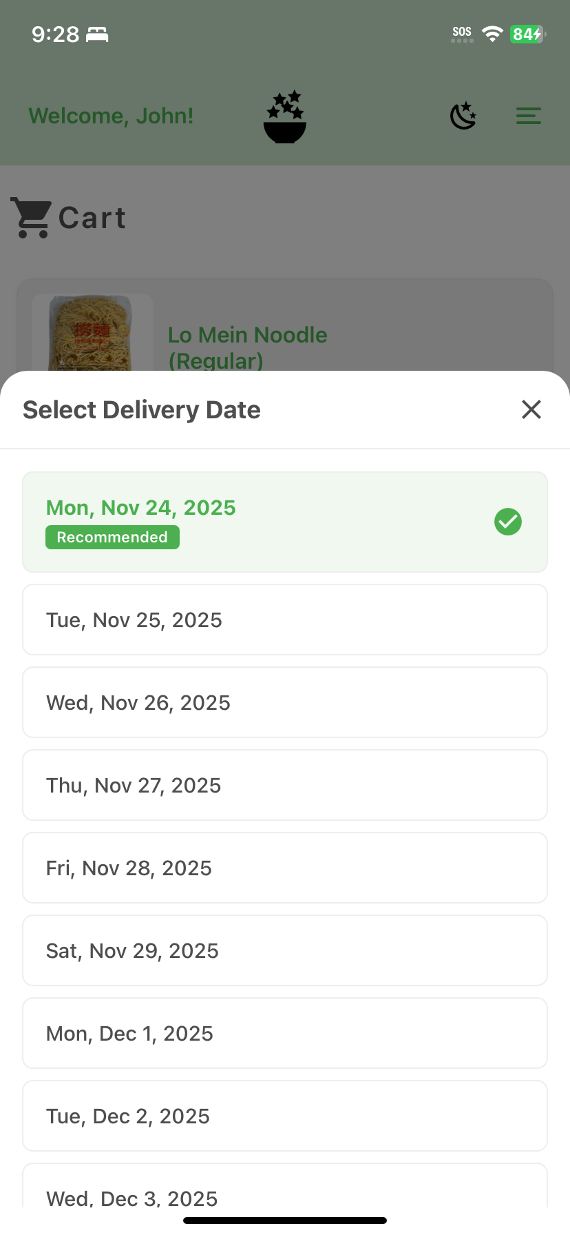 Step 3: Schedule delivery